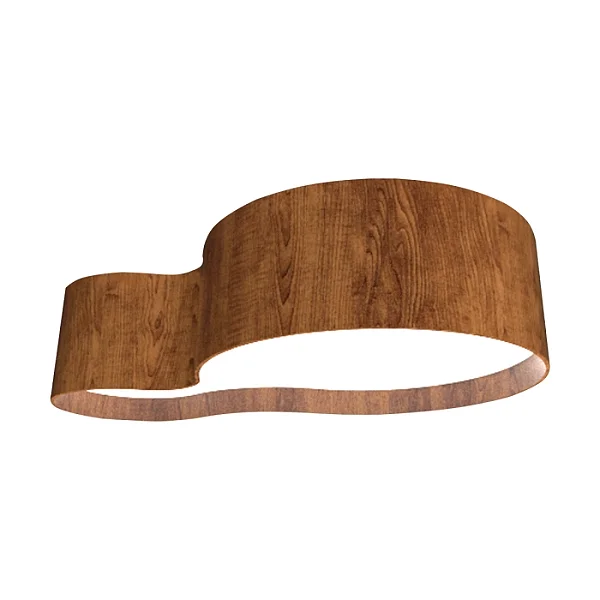 Plafon Accord Iluminação KS II A-5064 83x52x20cm Design Moderno em Madeira