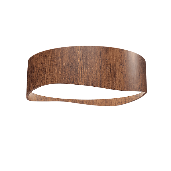 Plafon Accord Iluminação Horizon A-5114 60x18cm Design Moderno em Madeira