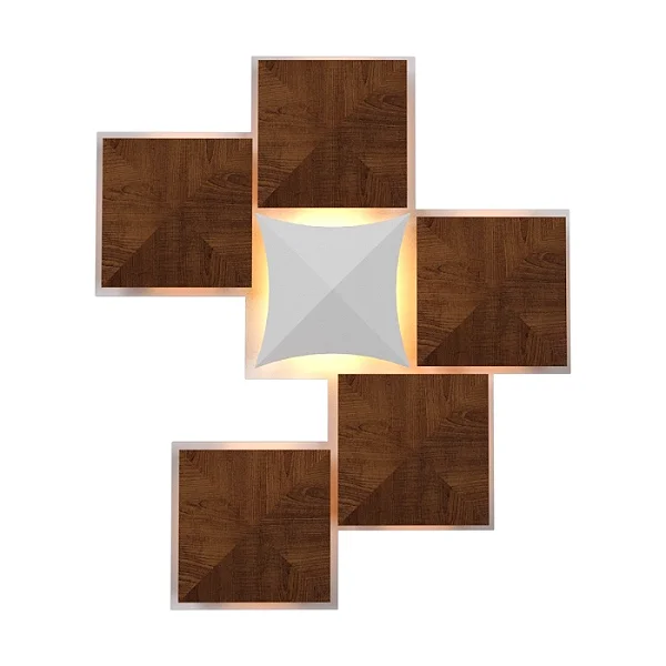 Painel Arandela Accord Diamante A-4079 46,5x9,5x54cm Design Geométrico