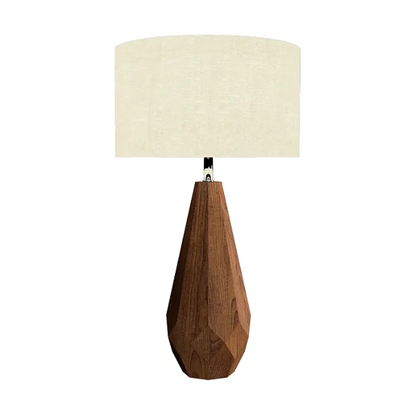 Abajur Accord Facetado A-7051 40x71cm Design Sofisticado