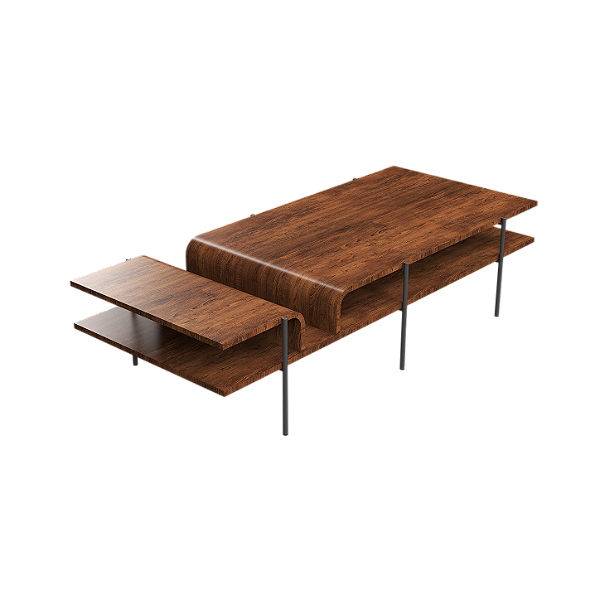 Mesa de Centro Accord Cascade F1026 170x73,5x40cm Design Moderno