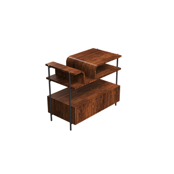 Mesa de Cabeceira Accord Cascade F1029 79,5x42x65cm Design Moderno