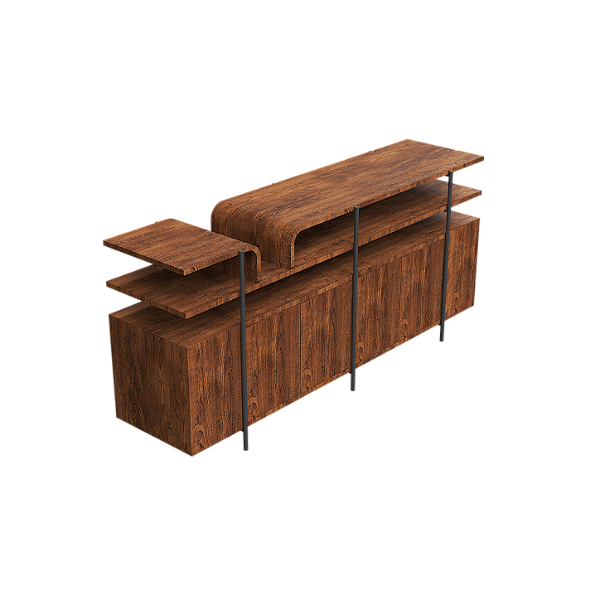 Mesa de Buffet Accord Cascade F1030 170x43,5x76cm Design Moderno
