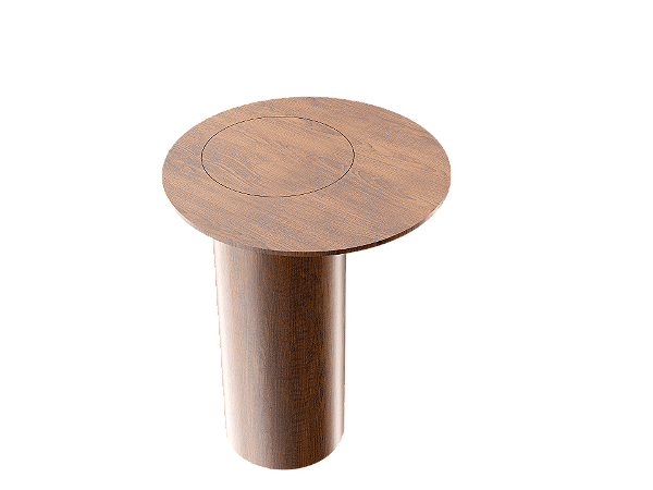 Mesa de Apoio Accord Cilíndrica F1043 50x66cm Design Moderno