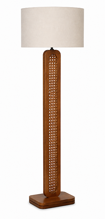 Luminária Imbuia com Cúpula Cilíndrica Natuzzi 174x60cm 5L Trevisan
