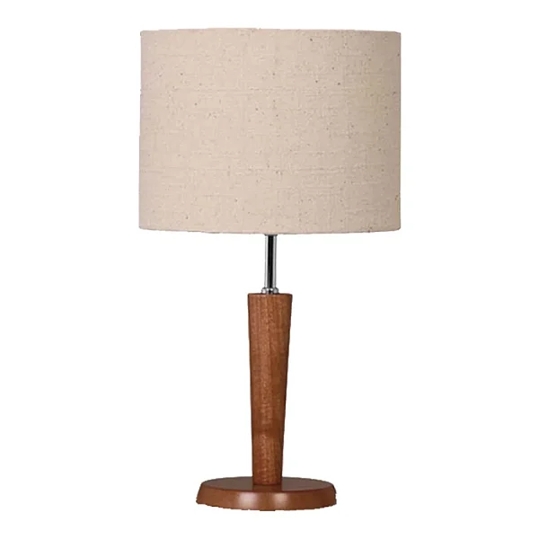 Abajur Imbuia com Cúpula Cilíndrica Relevo 37x20cm 5L Trevisan