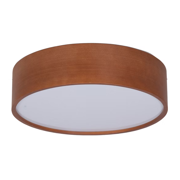 Plafon Imbuia com Acrílico 60x60x15cm 4 Lâmpadas E27 5L Trevisan