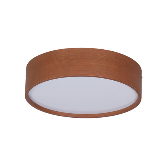 Plafon Imbuia com Acrílico 40x40x10cm 2 Lâmpadas E27 5L Trevisan