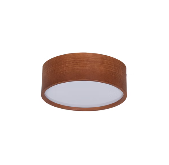 Plafon Imbuia com Acrílico 30x30x10cm 2 Lâmpadas E27 5L Trevisan