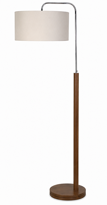Luminária Imbuia com Cúpula Cilíndrica Rústico 210x83x60cm 5L Trevisan