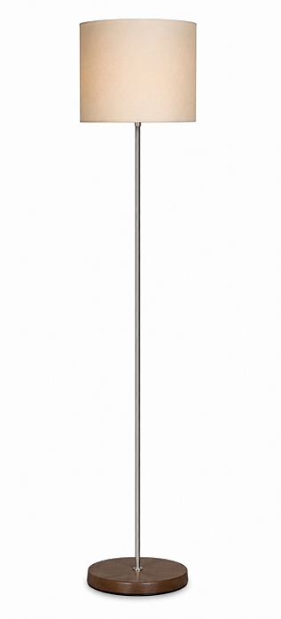 Luminária Wengue com Cúpula Cilíndrica Algodão Cru 160x30cm 5L Trevisan