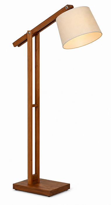 Luminária Imbuia com Cúpula Cone Relevo 145x80cm 5L Trevisan