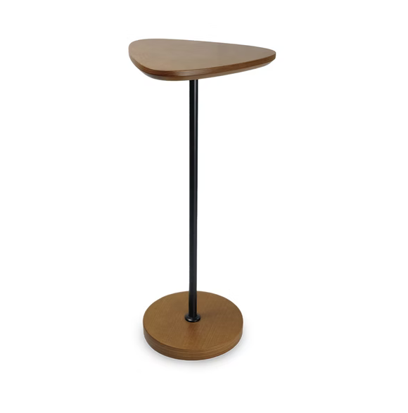 Mesa de Apoio Imbuia com Haste Preta 60x26cm 5L Trevisan