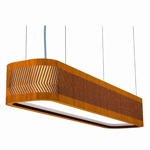 Pendente Balaio Office 650 Classic Lar Madeira 65cm T8 – Ref. 1222
