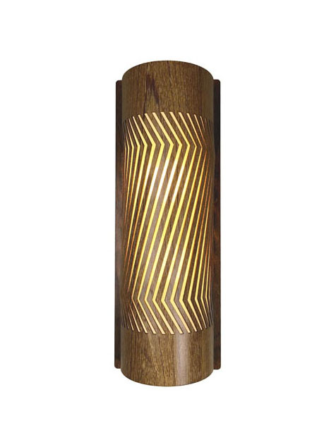 Arandela Balaio Longa Classic Lar Madeira 40cm 2x E27 – Ref. 1087