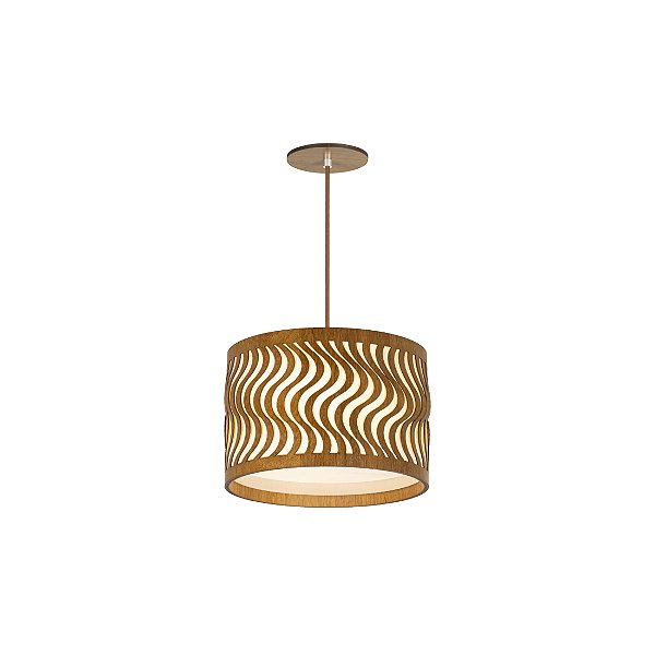 Pendente Dunas Slim 45 Classic Lar Madeira 44cm 3x E27 – Ref. 1133