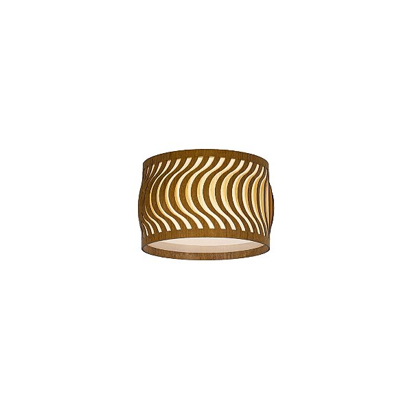 Plafon Ondas Slim 28 Classic Lar Madeira 27,5cm 2x E27 – Ref. 1144