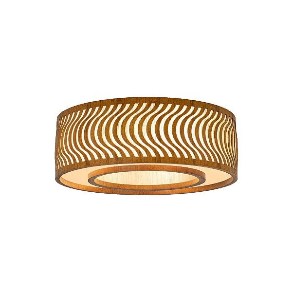 Plafon Ondas Anel 70 Classic Lar Madeira 70cm 8x E27 – Ref. 1302