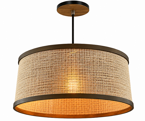 Pendente Essencial TS4523 Classic Lar Madeira 45cm E27 – Ref. 2008