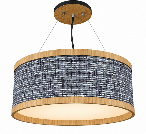 Pendente Slim Essencial TS3517 Classic Lar Madeira 35cm 2x E27 – Ref. 2011