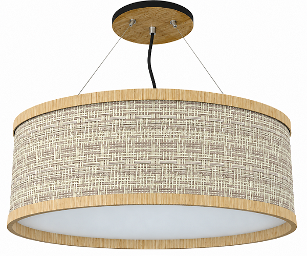 Pendente Slim Essencial TS5517 Classic Lar Madeira 55cm 5x E27 – Ref. 2015