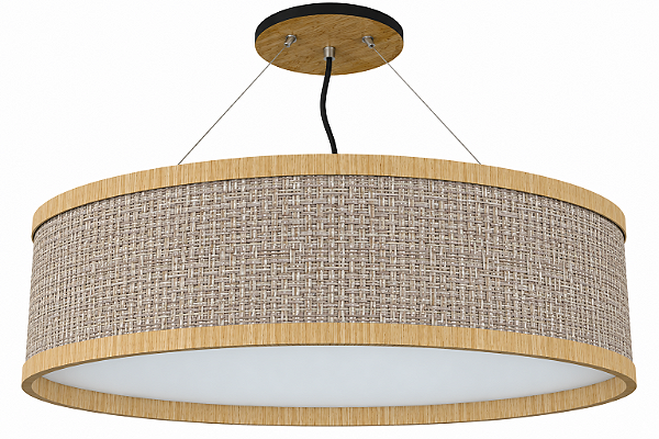 Pendente Slim Essencial TS7017 Classic Lar Madeira 70cm 8x E27 – Ref. 2017