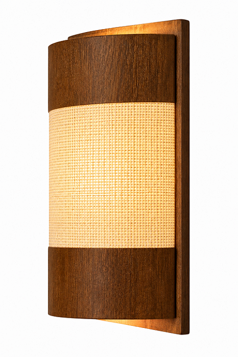 Arandela Essencial Pequena Classic Lar Madeira 24,5cm 2x G9 – Ref. 2023