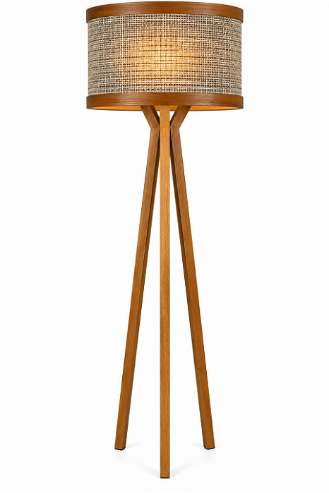 Coluna Essencial Tripé TS5523 Classic Lar Madeira 160cm E27 – Ref. 2030