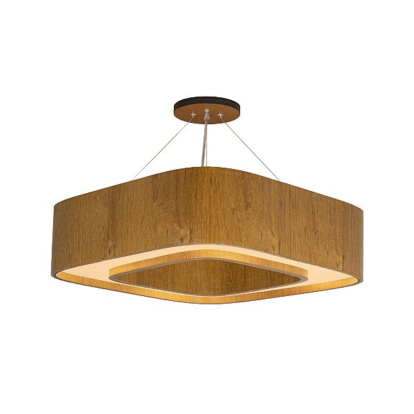 Pendente Anel Lamé 55 Classic Lar Madeira 55x55cm 8x E27 – Ref. 1187