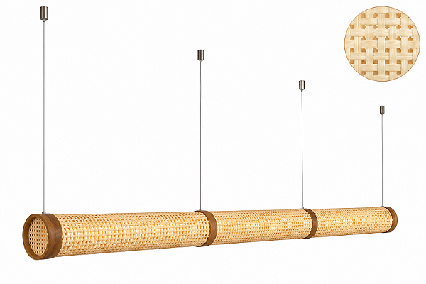 Pendente Conductus Palha Leve Classic Lar 195cm LED 57W – Ref. 1397