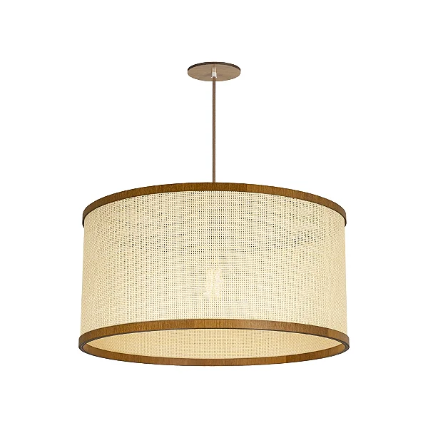 Pendente Palha Leve PL5528 Extra Classic Lar 55cm 3x E27 – Ref. 1324