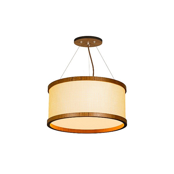 Pendente Palha Leve PL3517 Classic Lar 35cm 2x E27 – Ref. 1263