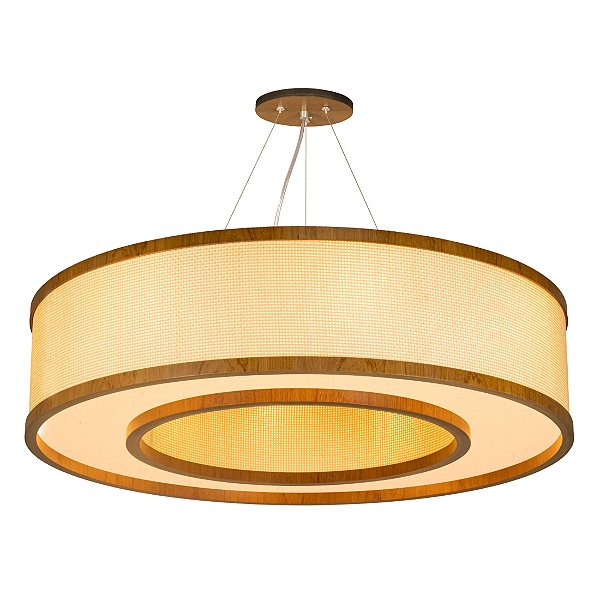 Pendente Palha Leve Anel PL7017 Classic Lar 70cm 8x E27 – Ref. 1286