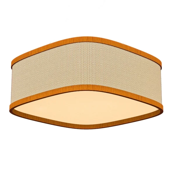 Plafon Palha Leve Lamé PL4517 Classic Lar 44cm 3x E27 – Ref. 1270