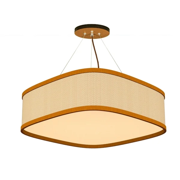 Pendente Palha Leve Lamé PL5517 Classic Lar 55cm 5x E27 – Ref. 1274
