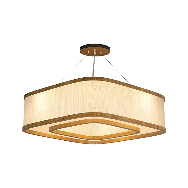 Pendente Soft Anel Lamé C5517 Classic Lar 55x55cm 8x E27 – Ref. 1194