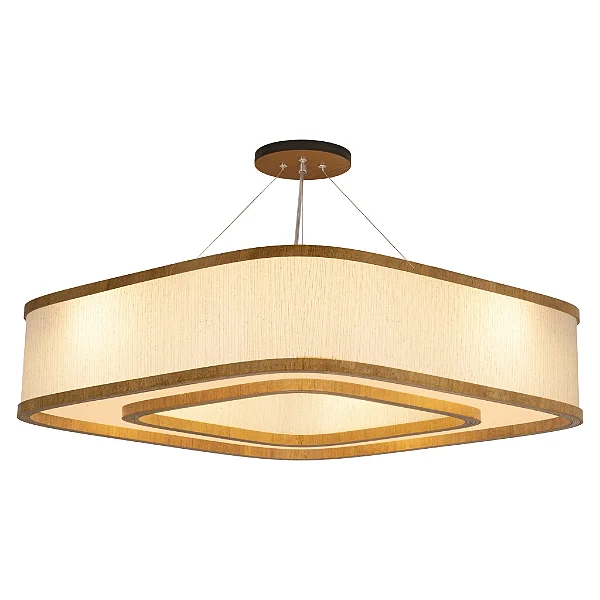Pendente Soft Anel Lamé C7017 Classic Lar 70x70cm 8x E27 – Ref. 1204