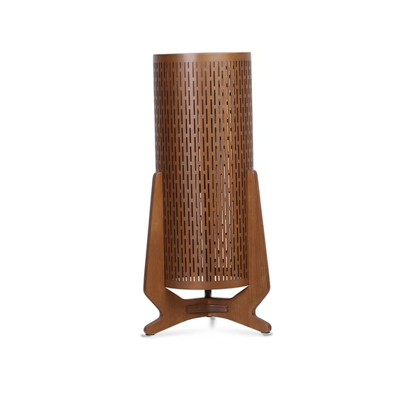 Luminária Imbuia com Cúpula Cilíndrica Viena 72x37x37cm 5L Trevisan
