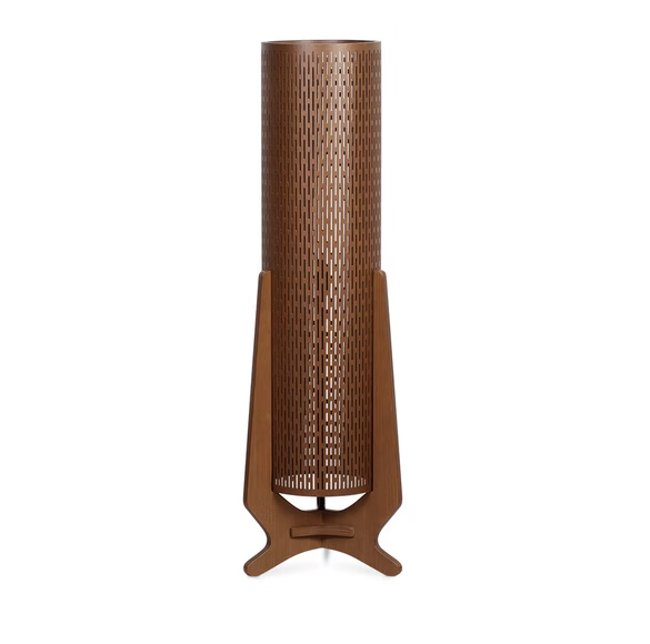 Luminária Imbuia com Cúpula Viena 107x35x35cm 5L Trevisan