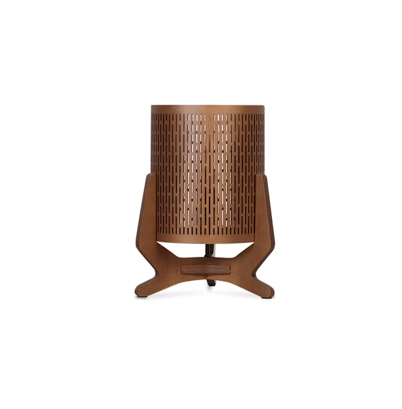 Luminária Imbuia com Cúpula Cilíndrica Viena 42x35x35cm 5L Trevisan