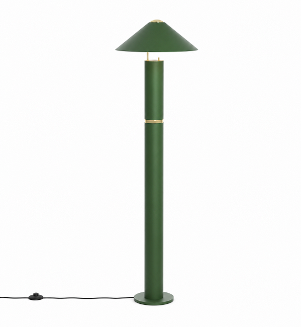Coluna Golden Art Jade Cúpula 42cm com Movimento Altura 145cm C8830PI