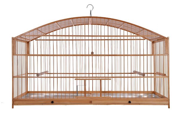 0025- Gaiola Voadeira Meia Lua 80cm - Nº8 - Malha Larga