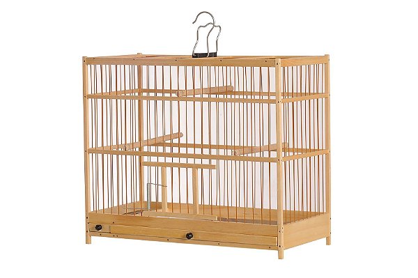 0082- Gaiola Quadrada 38cm - Nº2 - Malha Fina
