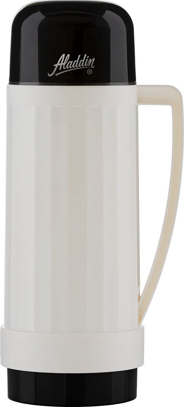 Garrafa Térmica Continental 1L Branco com Preto