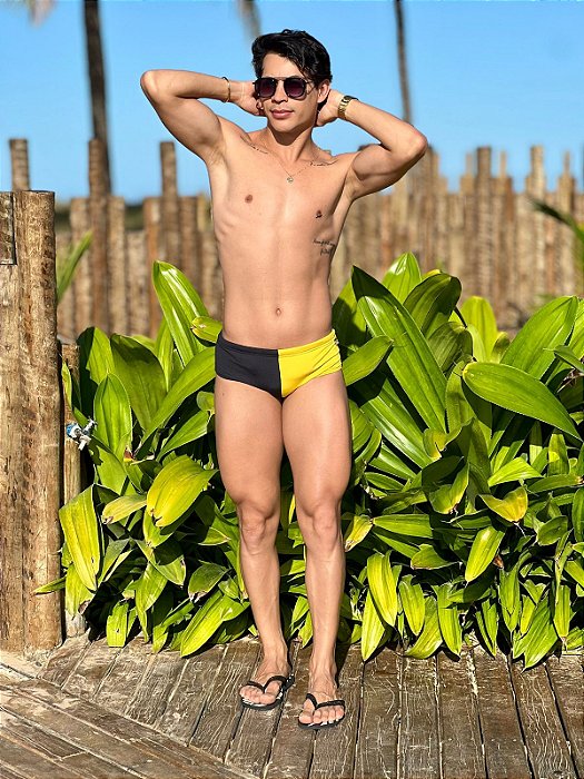 Sunga Middle Amarela - Tradicional