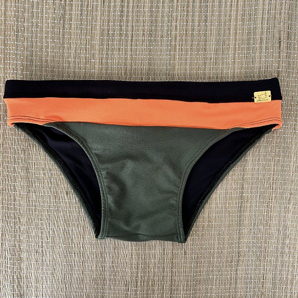 Sunga Orizon Preta, Laranja e Verde Militar - PowerSlip