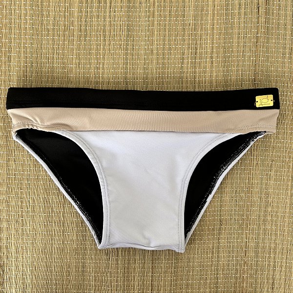 Sunga Orizon Preta, Nude e Branca - PowerSlip