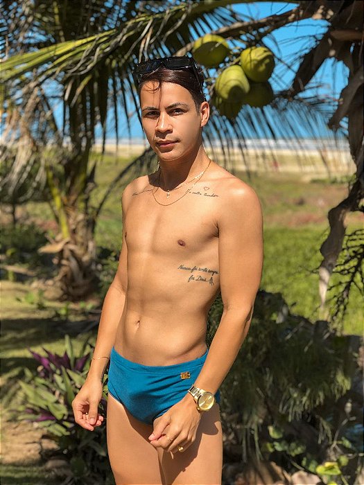 Sunga Azul Petróleo - Tradicional