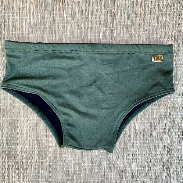 Sunga Verde Militar Premium - Tradicional