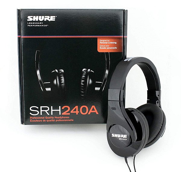 Shure SRH240A - Headphones Estéreo Profissionais